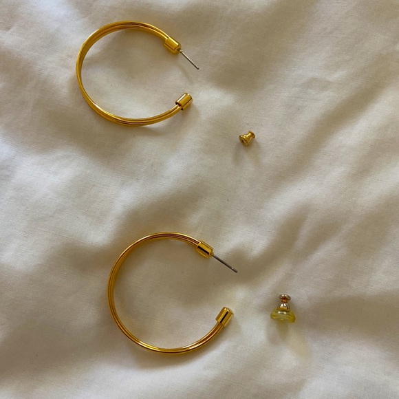 Gold Hoop Earrings - Picture 5 of 6